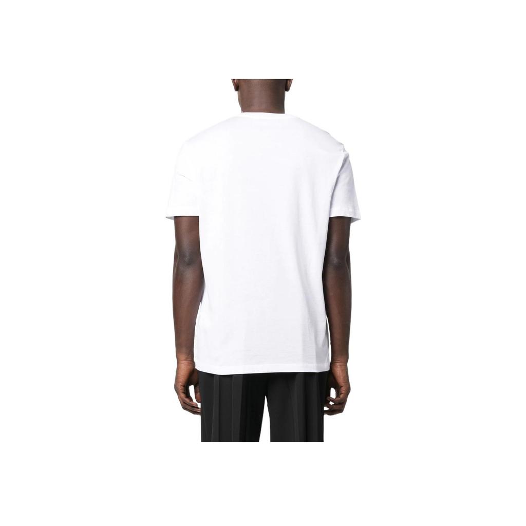 Versace Ss23 Medusa Head Embroidered Casual Short Sleeve T-Shirt Men Tops White 1008481-1A06063-1W000
