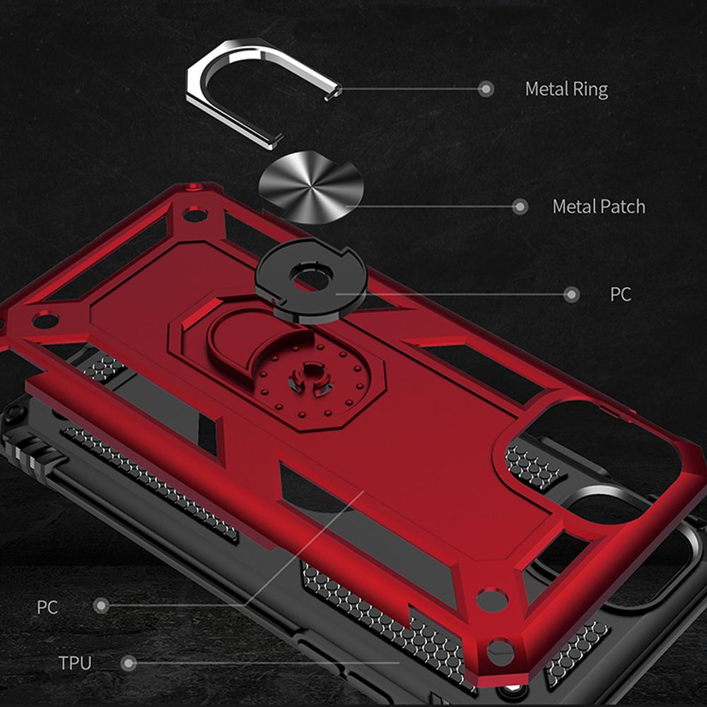 For Peatkop Huawei Honor 9X Pro 8A Prime 8S 10 Lite 20 9C 9S 20S Case Metal Ring Case Holder Armor Shockproof Kickstand Cover