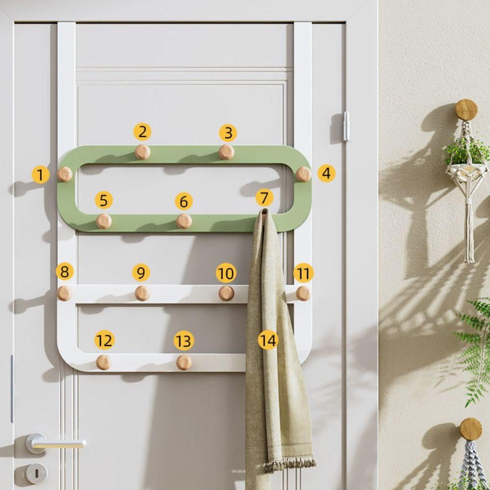 

punch-free Creative bedroom storage rack Hanging clothes rack on the door Behind the door