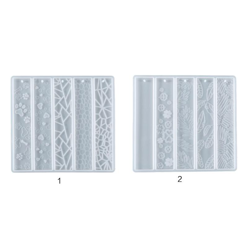 Bookmark Resin Molds Rectangle Transparent Resin Molds Silicone Bookmark Mold for DIY Art Crafts Jewelry Making Molds