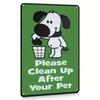 Funny Dog Poop Metal Sign Vintage Iron Wall Decor 8x12 Inch Outdoor Garden Yard Art for Dog Owners