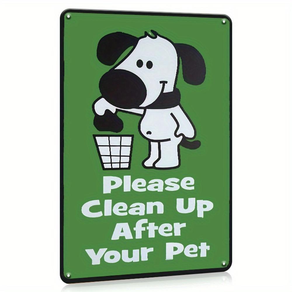 Funny Dog Poop Metal Sign Vintage Iron Wall Decor 8x12 Inch Outdoor Garden Yard Art for Dog Owners