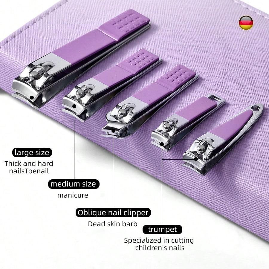 30pcs Nail Clipper Kit Manicure Set Stainless Steel Professional Pedicure Kit For Nail Care Tools Fingernails & Toenails Trimmer For Home