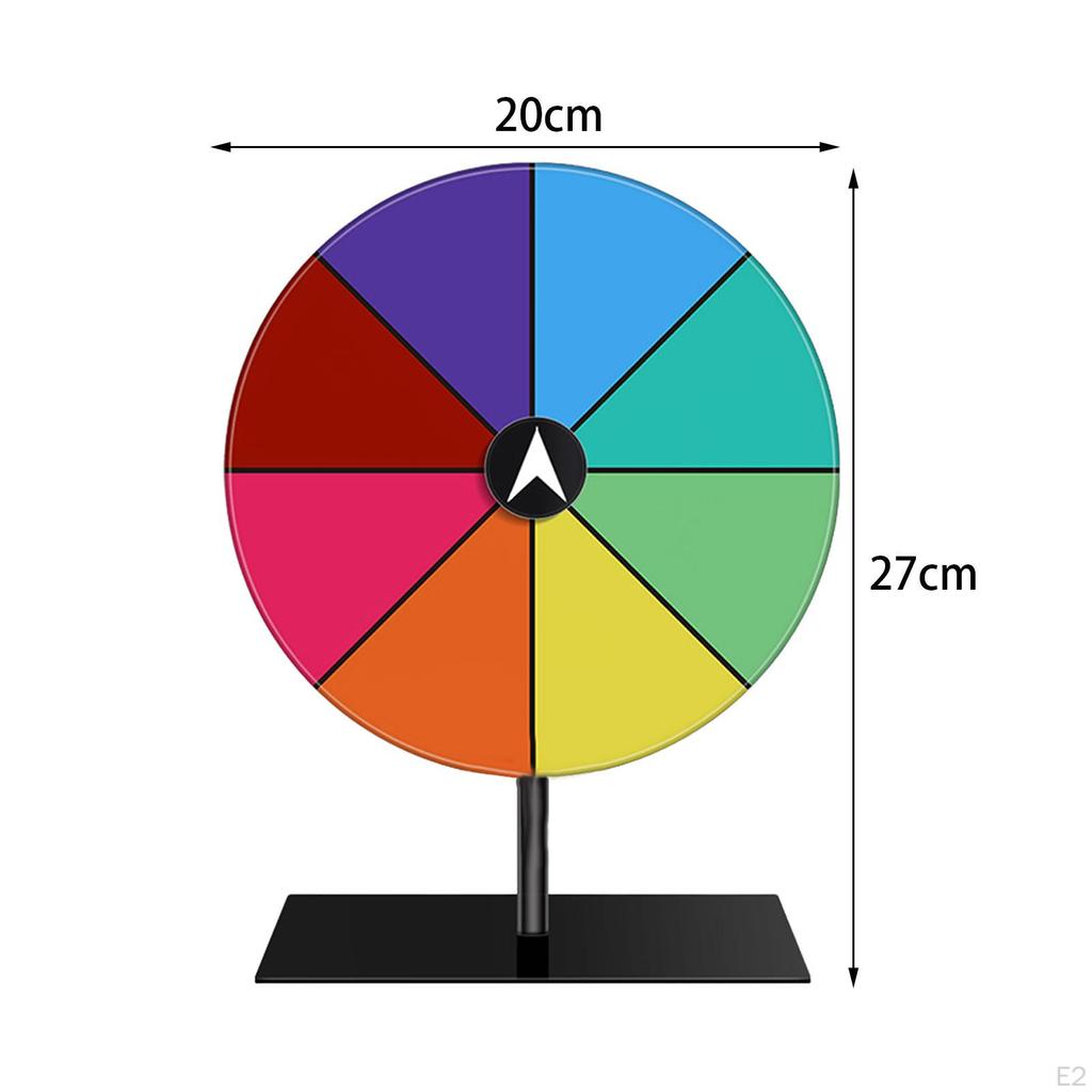 Tabletop Prize Turntable Lucky Draw Roulette Wheel with Stable Base Fortune for