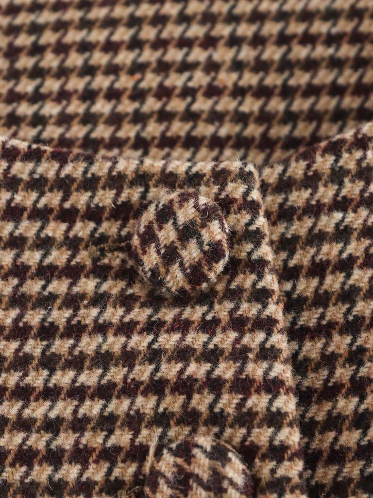 2025 Spring Women's European & American Style Sleeveless Houndstooth Slimming Vest