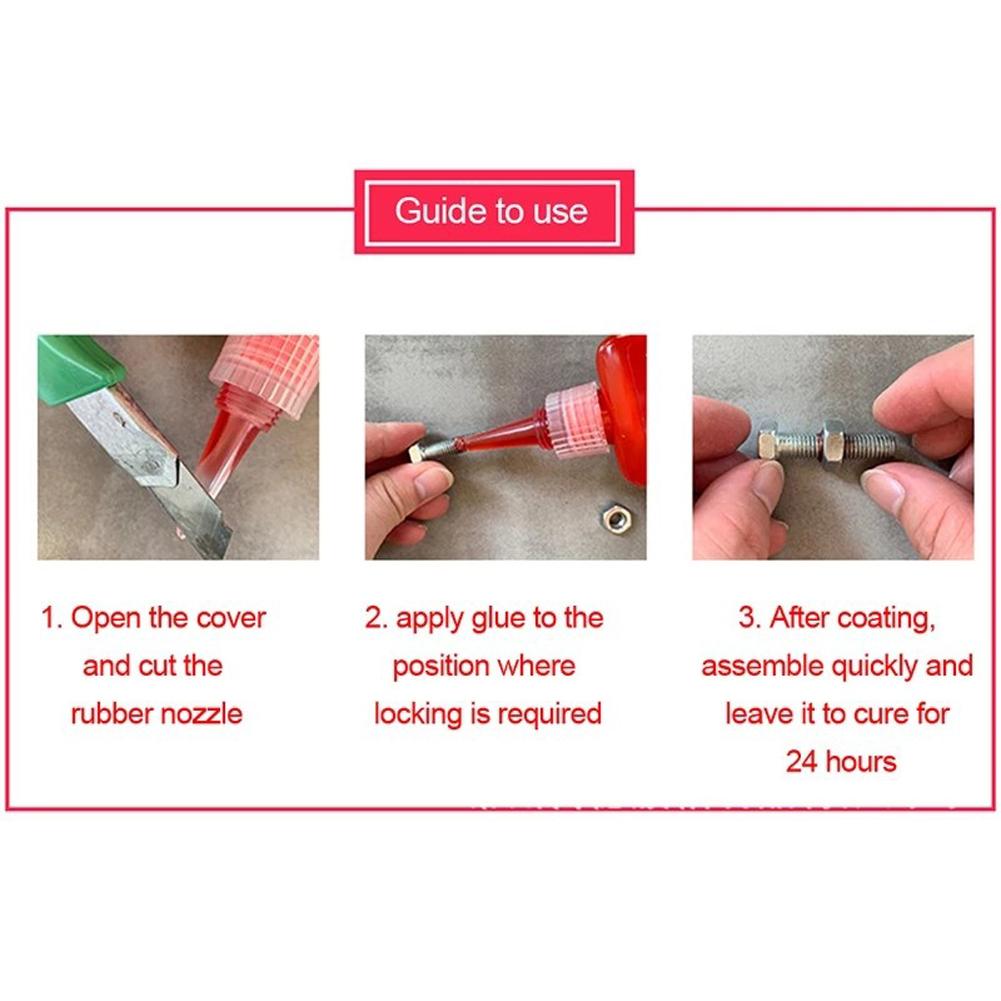 1 PCS 10ml Medium  Strength Threadlocker Blue Threadlocker  242 Sealing Thread Locking Anti-Loose  Anaerobic Glue