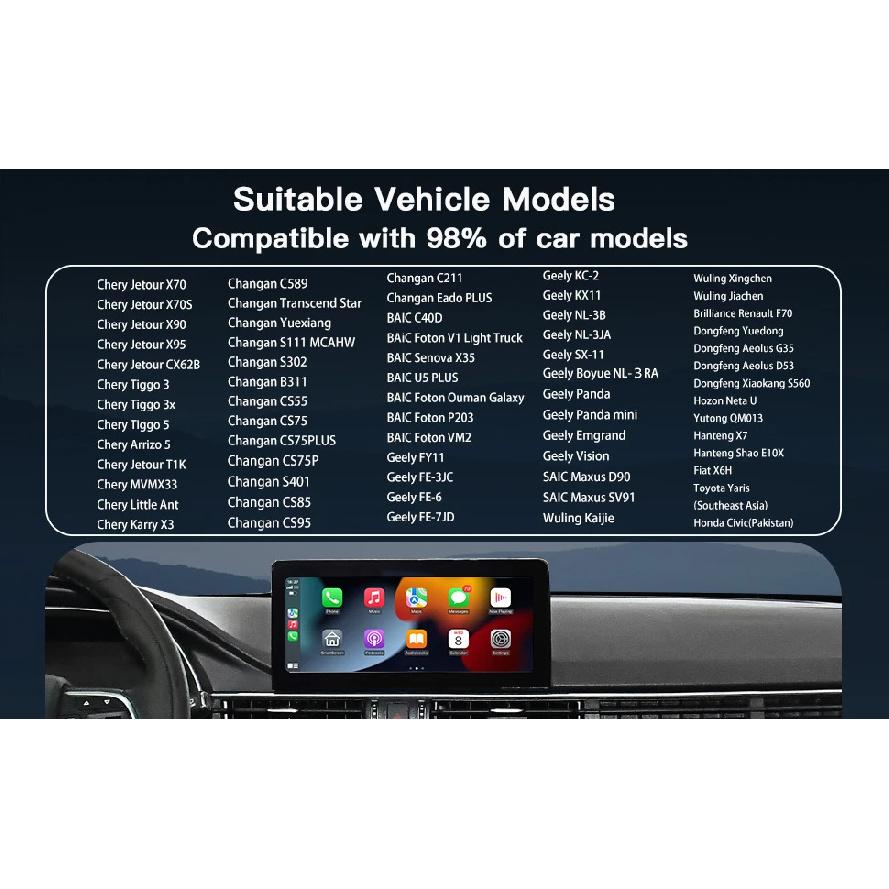 Carbitlink to Wireless CarPlay Car Navigation Plug & Play Car Carbit link For Baic X55 Geely Jetour Changan Chery DongFeng