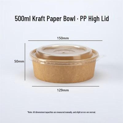 Ciotola Usa e Getta in Carta Kraft da Asporto