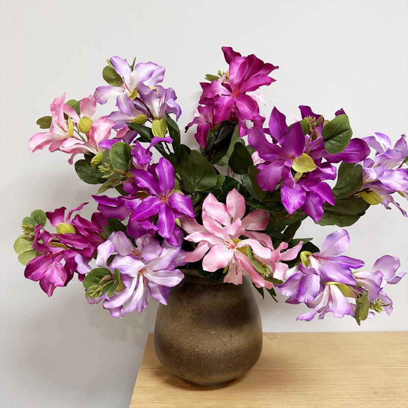 Bauhinia 2-Branch Silk Flower Arrangement for Weddings and Scenery