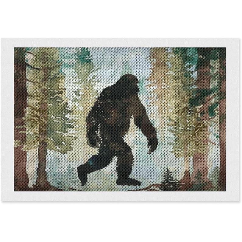 Bigfoot Forest Diamond Art Painting Art Kits Diamond Art Painting Diamond Art Kits 5D Diamond Art Painting Kits DIY Diamond Art for Home Wall Decor
