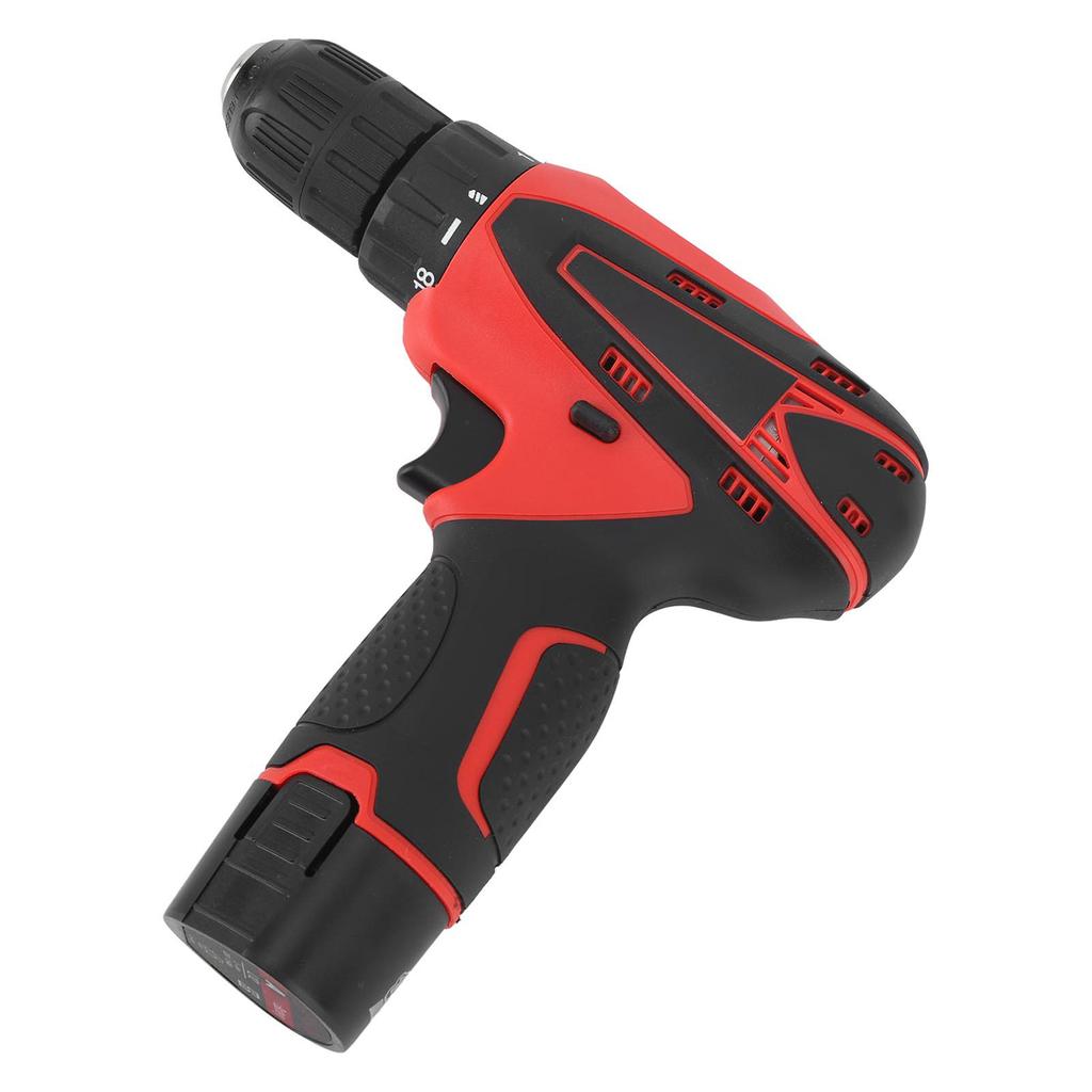 Electric Screwdriver Cordless Rechargeable 2 Variable Speed Power Repair Tool with LED Light 12V