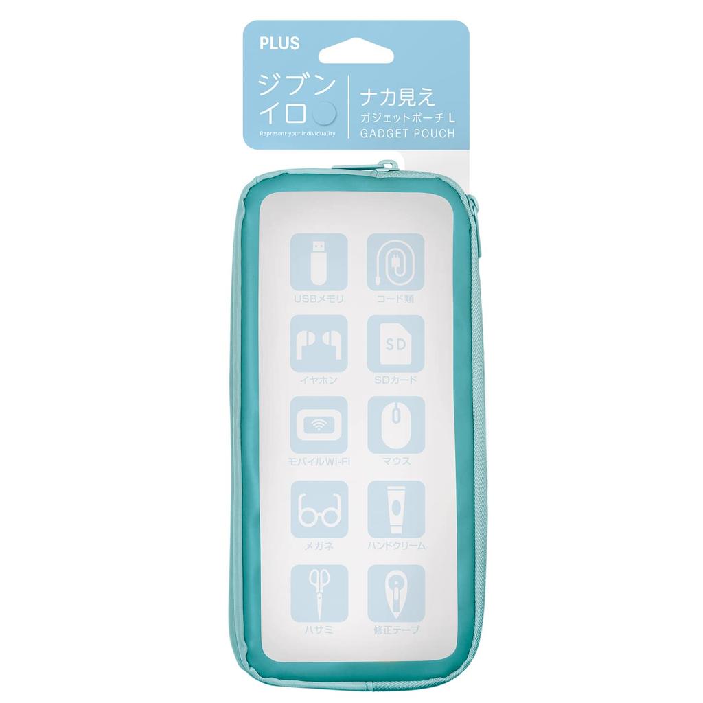 Plus Pouch Jibuniro Gadget Pouch Large, Blue, TW-BG002L, 428-762