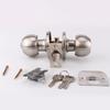 Stainless Steel Round Door Knobs Knobset Entrance Lock Interior Door Handles for Hallway, Closet, Bathroom Easy To Install