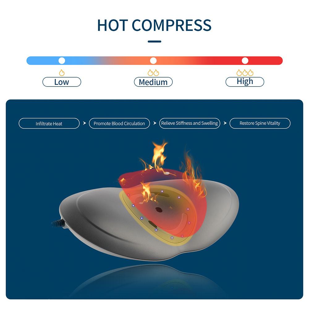 Electric Lumbar Traction Massager Up And Down Vibration Waist Massager Airbag Waist Spine Support Back Massage Machine