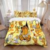 Garfield Adventures Bedding 3 Piece Set HD Print Duvet Cover Pillowcases for Teens Adult Bedroom Decoration Christmas Gift