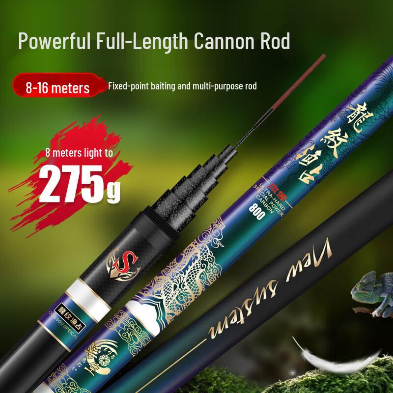 ZOCO Ultra-Light 8H Carbon Cannon Rod