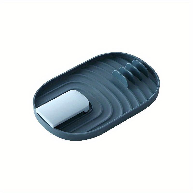 1pc Pot Lid Rack Foldable Spatula/Scoop Rack Cutlery Organizer Shelf Spoon Pad Spatula Rack Kitchen Organizer Kitchen Tools