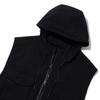 All About New Hooded Zip-Up Vest Iny3Vo21Abk