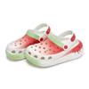 Crocs Crush Clog 811 Watermelon Clog Special Shoe Box Contrast Hole Shoes Unisex White Red Green