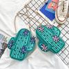 Funny Plant Women's Bag Korean Version of Cactus Bag Chain 2025 New Personalized Shoulder Oblique Span Bag
