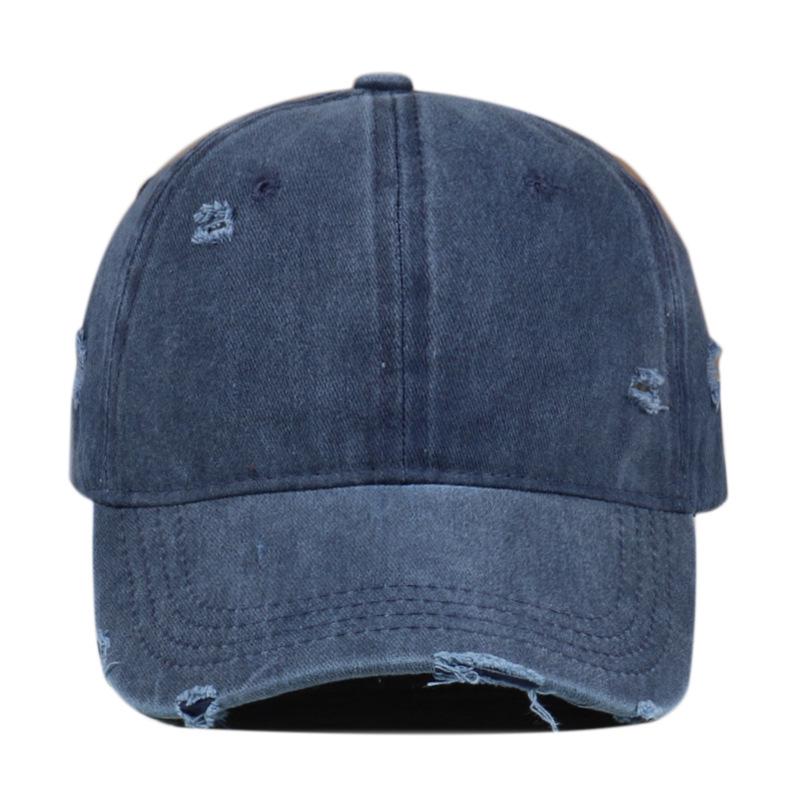 Unisex Distressed Washed Baseball Cap - Versatile Duckbill Design