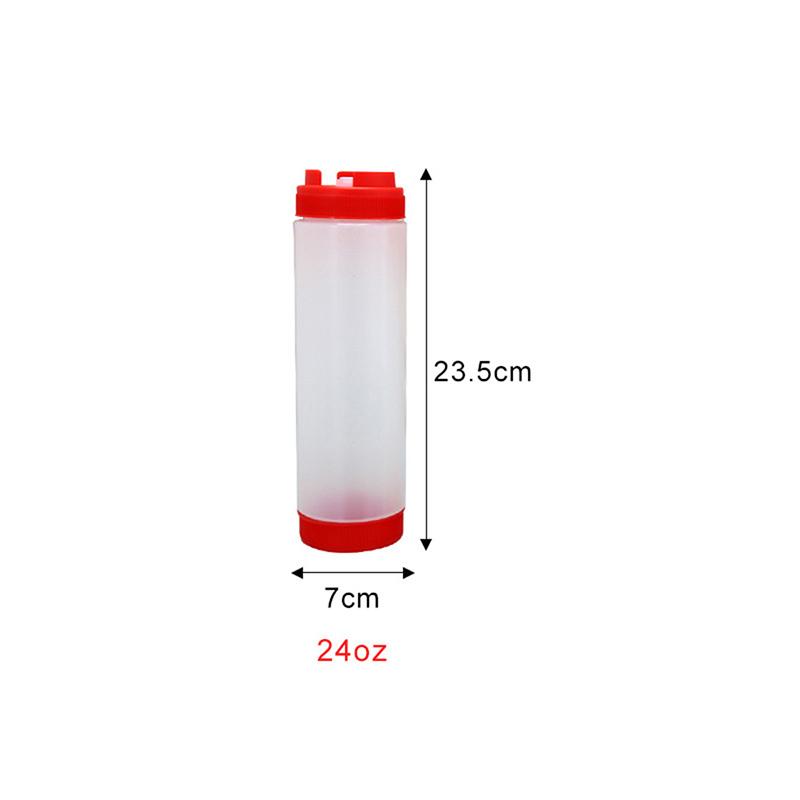 Plastic Sauce Bottles Double Head Squeeze Bottles Tomato Dispenser Big Size