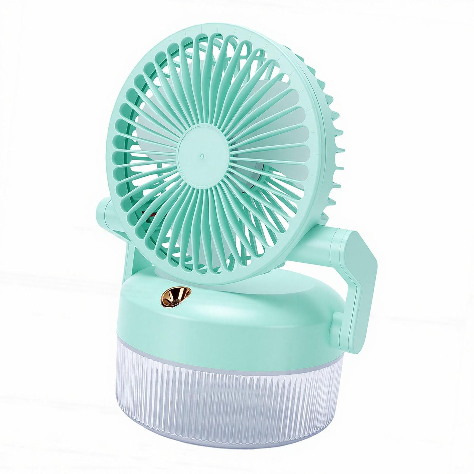 

Desk Fan Humidifier 3 Gears 800ML Water Desktop Cooling Fan and Humidifier with Ambient Light for