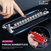 BZU1 Metal Car Temporary Parking Card Rotate Phone Number Plate Aluminum For X1 X2 X3 X5 X4 X6 X7 G30 G20 G32 G11 G12 F40 F30 F25