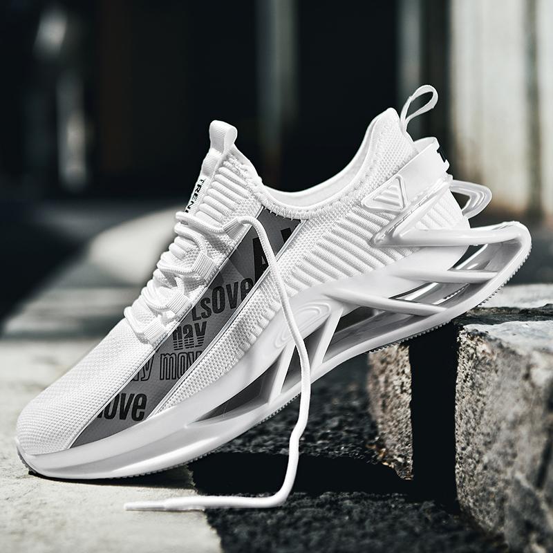TUINANLE Men Shoes Comfortable Casual Sneakers Fashionable Platform Breathable Couple Running Shoes Black Walking Sneakers