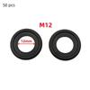 50Pcs Rubber Engine Oil Drain Plug Gasket Fit M12M14 Screw Sealing Shim Wear Automotive Seal Up Ring Accessories Oil Pan Gaskets