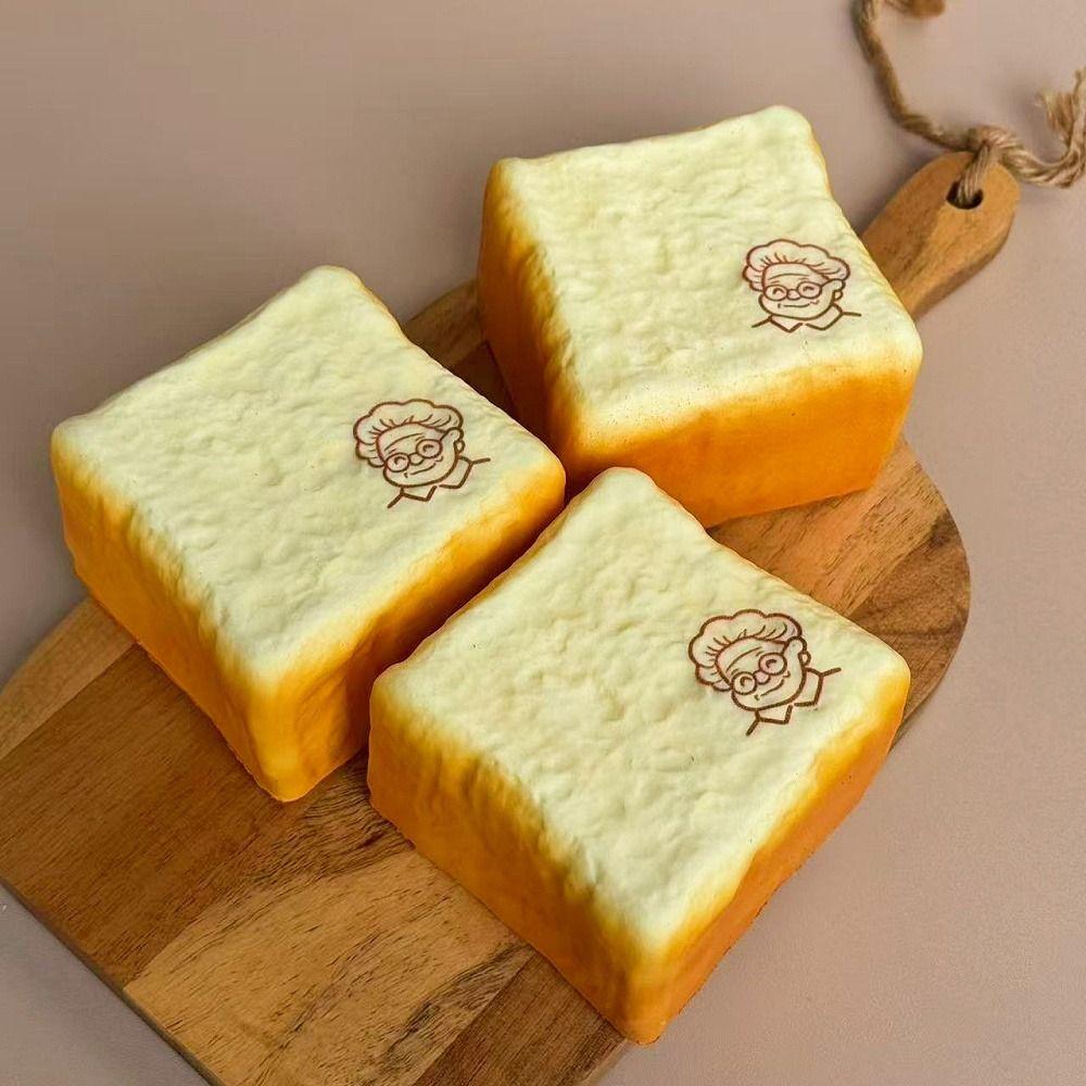 Moist Thick Grandma Toast Squishy Toy Slow Rising Sensory Fidget Toy  Adults