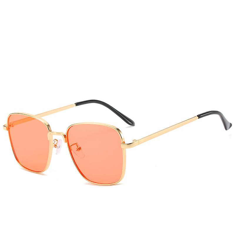 2019 Retro Square Sunglasses, Small Frame Metal Glasses Square Sunglasses Men'S Sunglasses