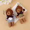 Plush Bear Keychain With Cartoon Animal Pendant For Bags And Gifts