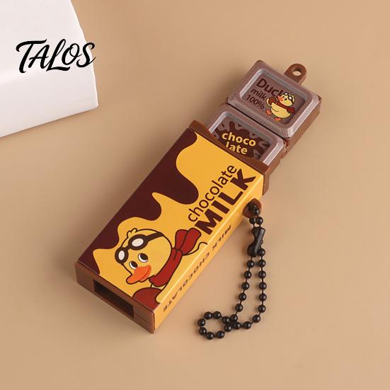 Snap Chocolate Toy Simulated Keychain Pendant, Stress Relief Pendant with Ball Chain, Hanging Decorative Accessory for Backpacks Handbags Fake