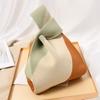 Reusable Shoulder Bag Shopping Bags Handmade Tote Bag Knit Handbag Knot Wrist Bag