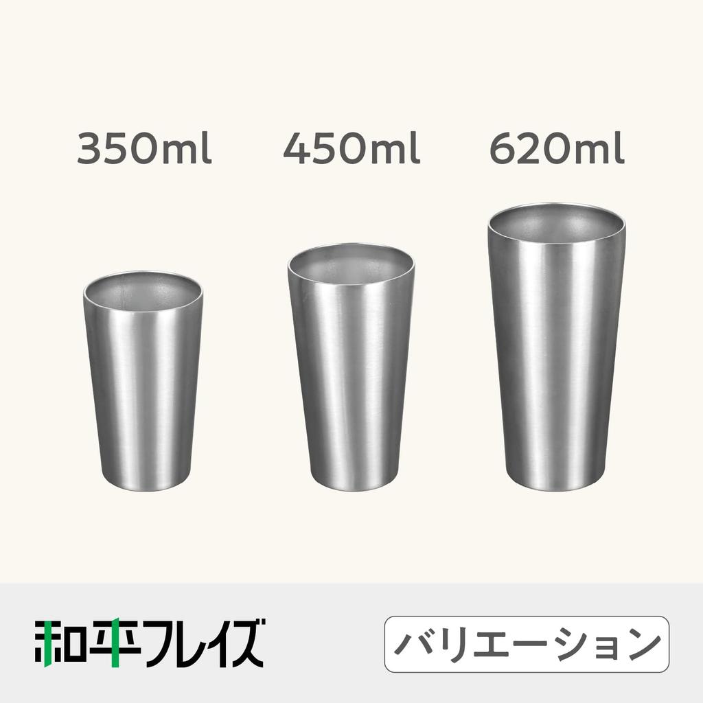 Wahei Freiz Vacuum Insulated Stainless Steel Tumbler, 620ml, Keeps Drinks Hot or Cold, Dishwasher Safe, Fortec RH-1784