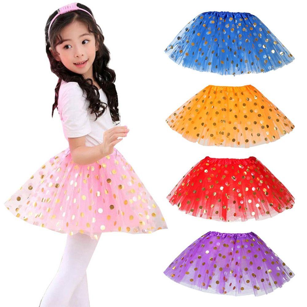 Tulle Tutu Skirt Rainbow Princess Skirt Summer Dance Pettiskirt Baby