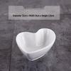 Pure White Ceramic Seasoning Dish for Soy Sauce and Vinegar - Ideal for Creative Hotel or Restaurant Use