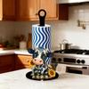 Cat Dog Christmas Tissue Holder Wooden Vertical Napkins Rack Tissue Storage Rack  Countertop