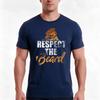 Respect The Beard Tshirt Summer Casual Cotton Tee Oversized Streetwear Tops Vintage Graphic Print Loose Fit Short Sleeve