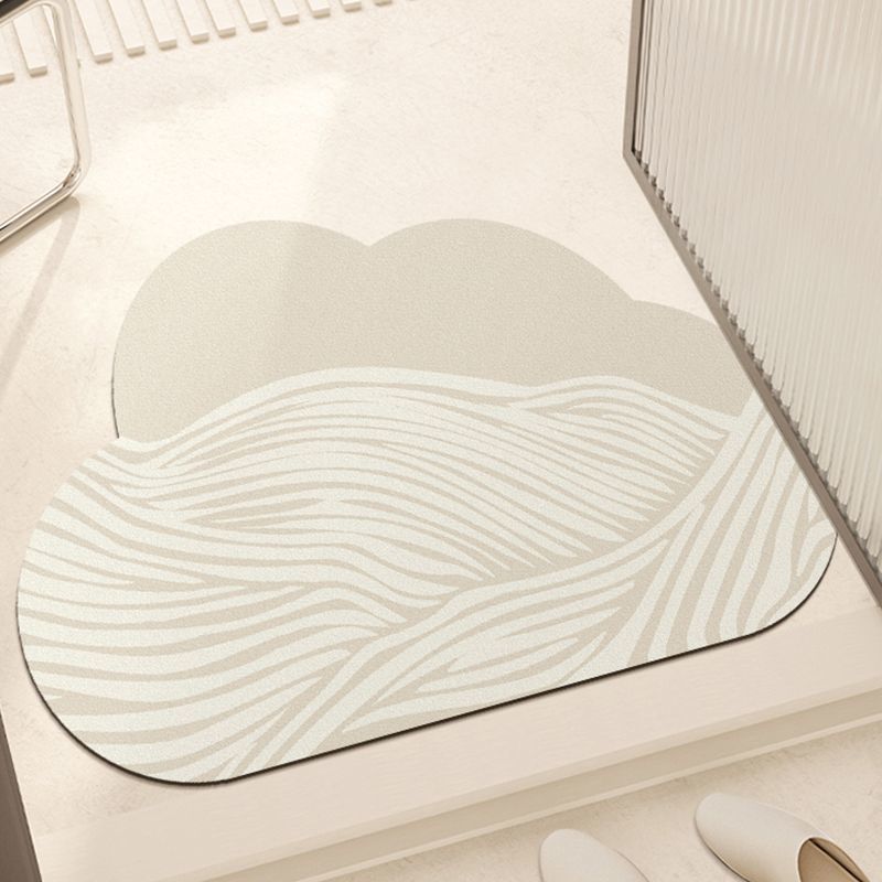 Bathroom Soft Diatom Mud Floor Mat Toilet Toilet Non-slip Foot Mat Household Water Absorption Quick Drying Anti-drop Soft Mat