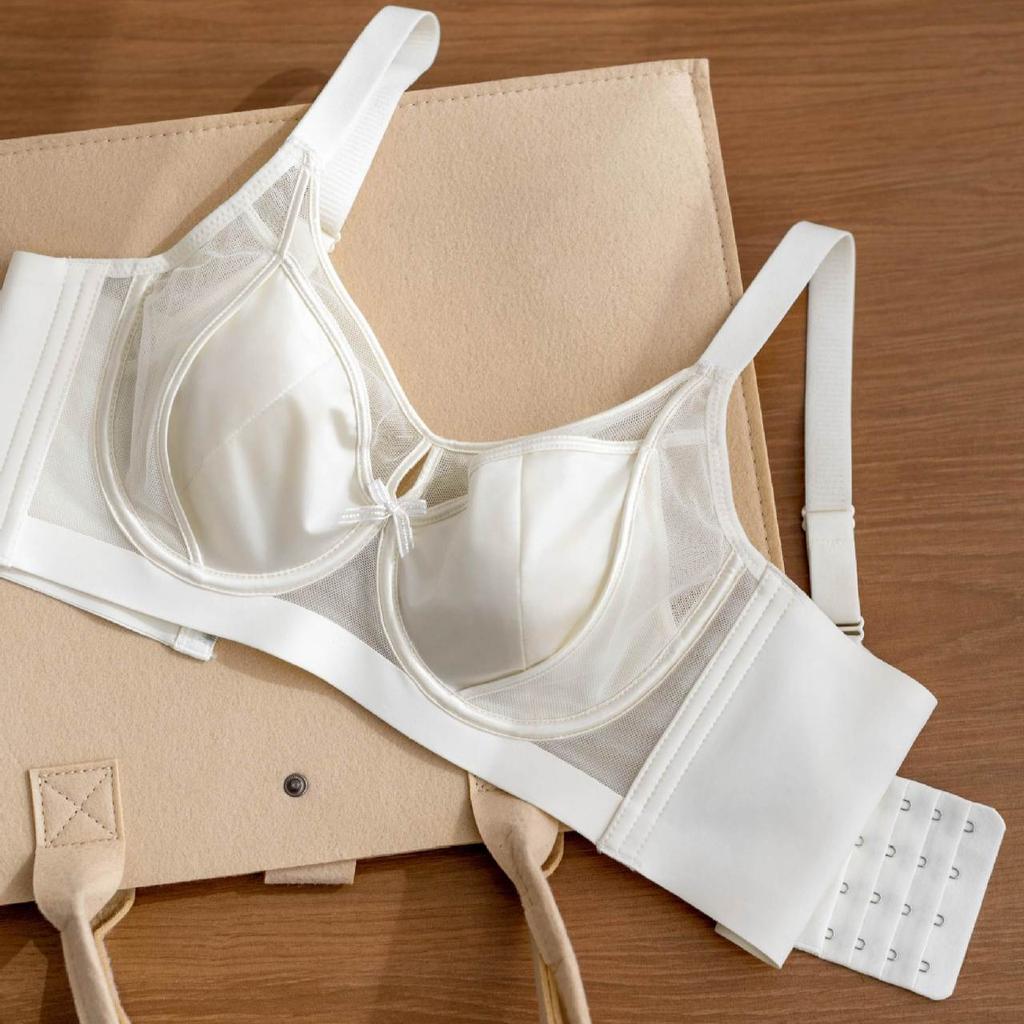 Thin Rabbit Ear Push-up Cup Bra for Large Breasts