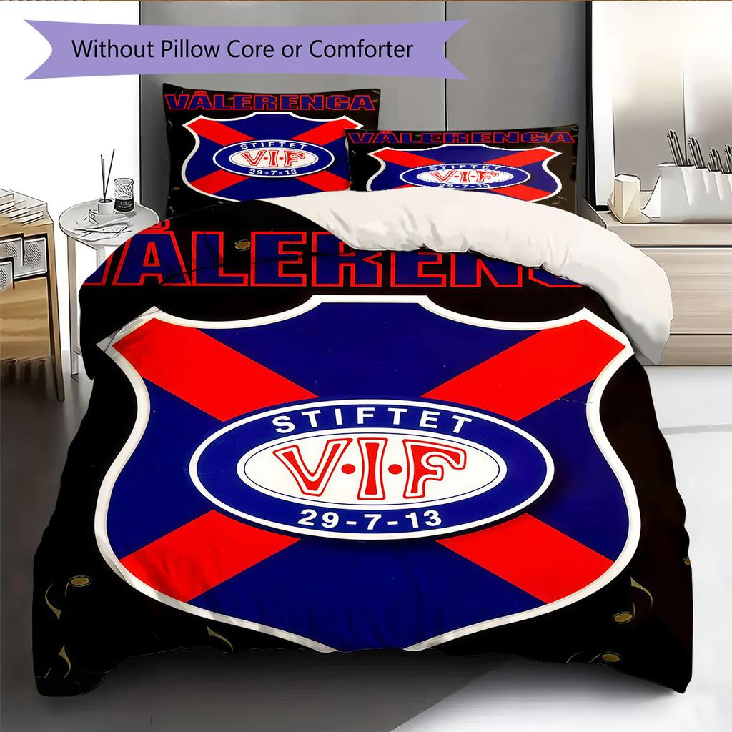 Vålerenga Bedding Quilt Set Quilt Cover Pillowcase Home Decoration Birthday Gift (1 * duvet cover + 2 * pillowcase, without core)