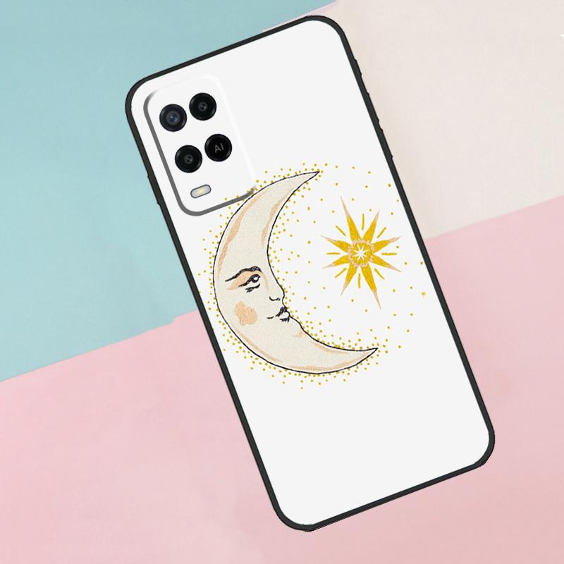 

Sun Moon Art For Oppo A17 A77 A60 A74 A94 A54 A18 A38 A58 A78 A98 A40 A80 A16 A76 A96 A15 A57S Phone Case OPPO A58 4G