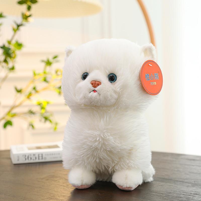 Simulated Kitten Plush Toy Cat Doll Children Soothing Throw Pillow Sleeping Holding Doll Birthday Gift For Girl