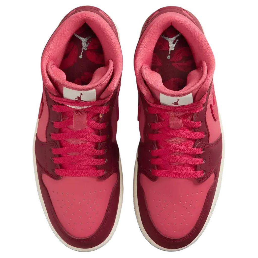 Jordan Air Jordan 1 Mid Vintage Buty Koszykarskie Damskie Czerwone IB7018-600
