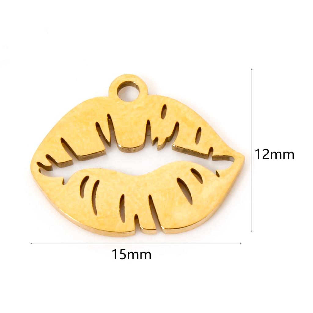 3 PCs 304 Stainless Steel Charms Hollow Boot/Horseshoe/Hat/Lip/Boxing glove Western Cowboy Pendants DIY Necklace Jewelry Making