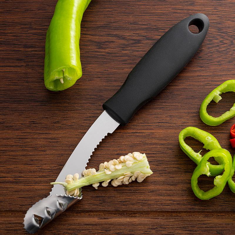 Kráječ papriky na jádřinec Domácí Tygr kůže Zelená paprika Semínka Kráječ zeleniny Odstraňovač jádřince rajčete Nástroj na odstraňování semínek