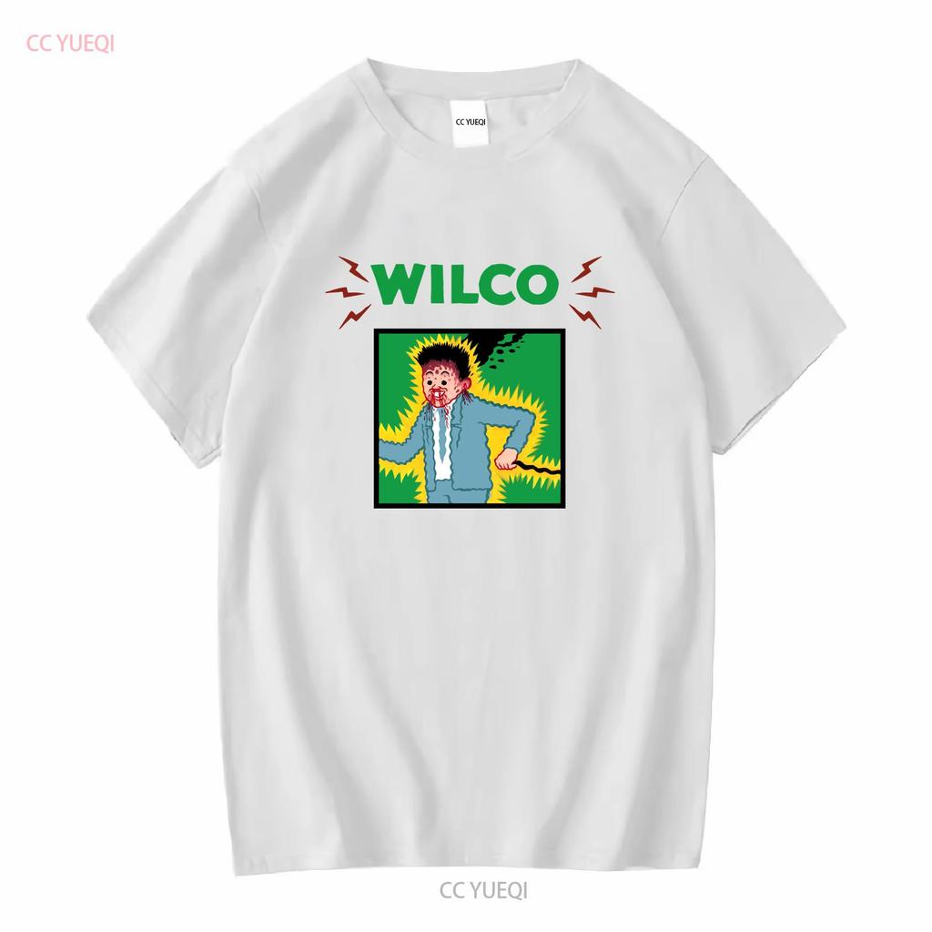 T-shirt Wilco Tour Band Rare Pour Fan Coton Toutes Tailles S à 5XL Basique Vintage Lavé Étiré Streetwear Homme Mode Polyvalent
