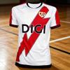 Neues Rayo Vallecano Heimtrikot, T-Shirt für Erwachsene, Streetstyle, schnelltrocknendes Trainings- und Fitness-Top, Freizeit-Sportbekleidung, T-Shirt für die ganze Familie und Kinder.